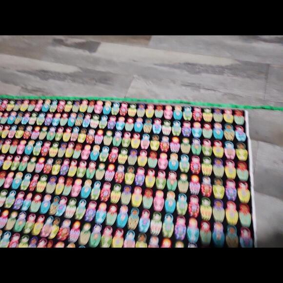 Matryoshka Dolls Fabric 44x 43" Russian Nesting Dolls Design AEK - Picture 3 of 9